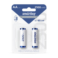 Аккумуляторные батарейки AA Smartbuy 2500mAh SBBR-2A02BL2500 2шт