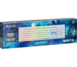 Клавиатура игровая с подсветкой Defender White GK-172 RU