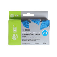 Картридж струйный Cactus CS-CZ130 №711, 26мл, голубой