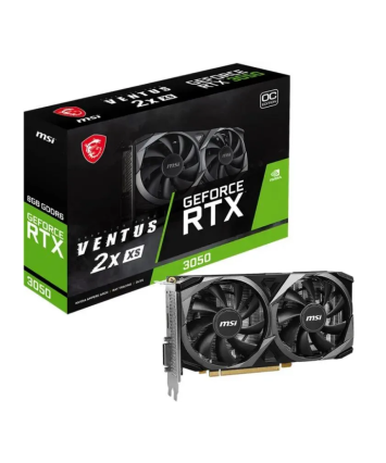 Видеокарта nVidia PCI-E 4.0 8Gb GeForce RTX3050 MSI VENTUS 2X XS (RTX 3050 VENTUS 2X XS 8G)