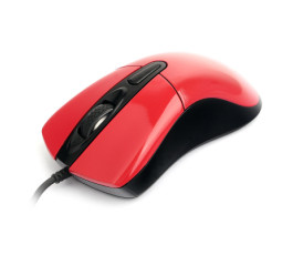 Мышь проводная Gembird MOP-415-R, красный, USB