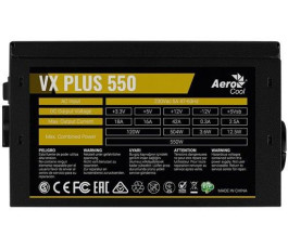 Блок питания 550W AeroCool VX-550 PLUS BOX