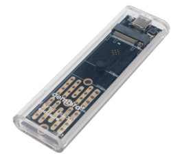 Контейнер для SSD NVME USB 3.1 Gembird EEM2-NVME-2, Type-C, Прозрачный