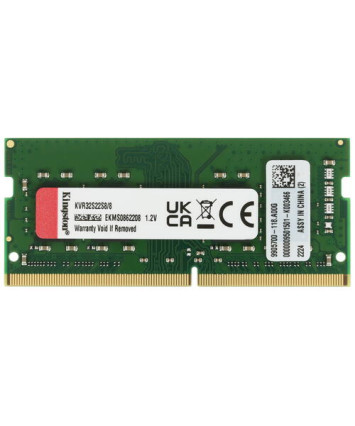 Модуль памяти SODIMM DDR4 8Gb PC25600 3200MHz Kingston (KVR32S22S8/8)