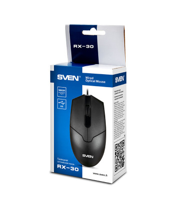 Мышь проводная SVEN RX-30 черная, USB