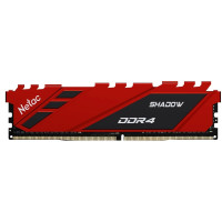 Модуль памяти DDR4 8Gb PC25600, 3200Mhz, Netac Shadow NTSDD4P32SP-08R C16 Red