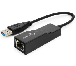 Проводной сетевой USB LAN адаптер Gembird NIC-U3, RJ45 10/100/1000Mbps USB 3.0