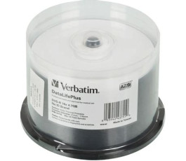 Оптический диск DVD+R Verbatim 4.7 Gb, 16х, Cake Box (50шт)