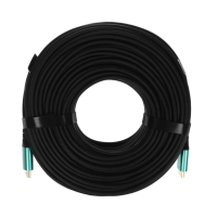 Активный оптический кабель HDMI Cactus 50м, v2.1, AOC, черный, CS-HDMI-AOC-2.1-50