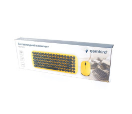 Беспроводной набор клавиатура + мышь Gembird KBS-9000