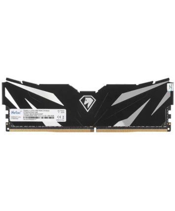 Модуль памяти DDR4 8Gb PC28800 3600Mhz Netac Shadow II NTSWD4P36SP-08K Black, с радиатором