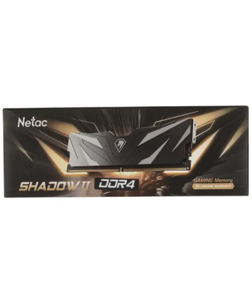 Модуль памяти DDR4 8Gb PC28800 3600Mhz Netac Shadow II NTSWD4P36SP-08K Black, с радиатором