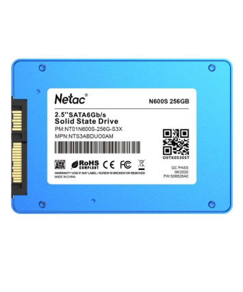 Накопитель SSD SATA 2,5" 256Gb Netac NT01N600S-256G-S3X N600S