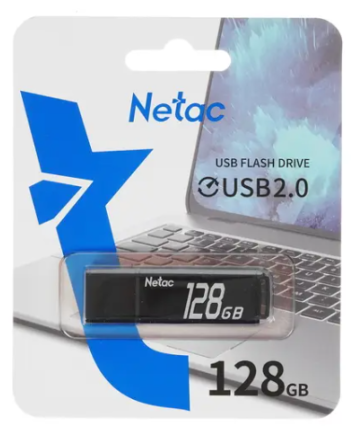 Флеш накопитель 128Gb USB 2.0 Netac U351 (NT03U351N-128G-20BK)