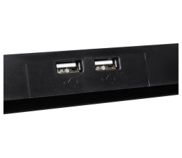 Охлаждающая подставка для ноутбука Digma D-NCP170-4 (17"), 2xUSB, 4 вентилятора