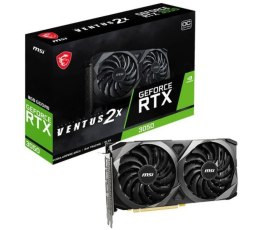 Видеокарта nVidia PCI-E 4.0 8Gb GeForce RTX3050 MSI VENTUS 2X XS OC (RTX 3050 VENT 2X XS 8G OC)