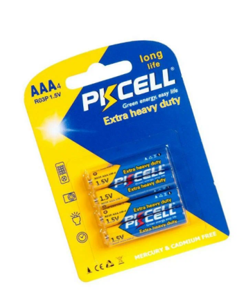Батарейка PKCELL R03P-4B AAA, 4 шт в блистере