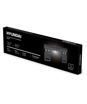 Кронштейн для телевизора Hyundai SL-X3 , 32"-65", настенный, фиксированный, черный