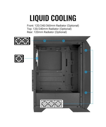 Корпус ATX без БП AeroCool Gladiator Duo-G-BK-v1